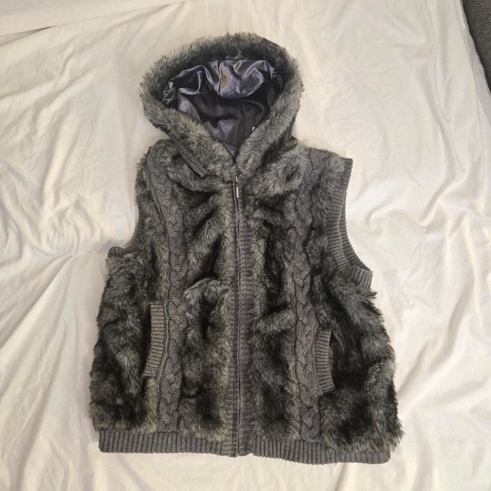 Tea-collection Women's Grey and Black Gilet
